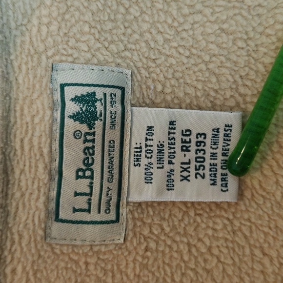 L.L. Bean Lined Button Down Plaid Flannel Shirt Shacket - Picture 2 of 3